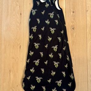 Kids Black Floral Sleep Sack